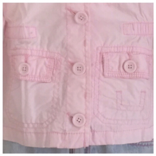 GAP(ギャップ)のGAP ベビーパーカー ピンク(90) キッズ/ベビー/マタニティのキッズ服女の子用(90cm~)(その他)の商品写真