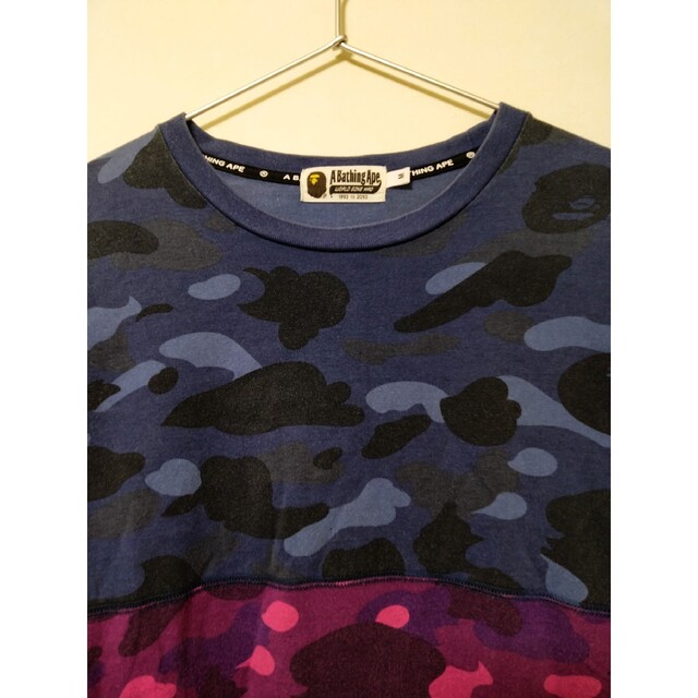 A BATHING APE アベイシングエイプ バッチワーク ロンＴ カモフラ 2