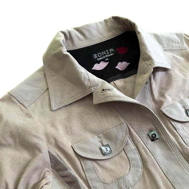 SONIA RYKIEL - ☆美品☆ソニアリキエル☆M&L☆ベージュ☆2点セット SONIA RYKIEL - ☆美品☆ソニアリキエル☆M&L☆ベージュ☆2点セット