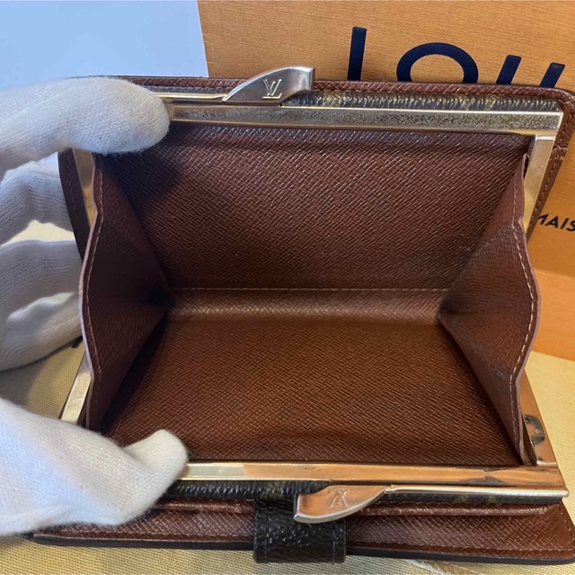 LOUIS VUITTON(ルイヴィトン)の★美品★ルイヴィトン モノグラム 二つ折り がま口財布 メンズのファッション小物(折り財布)の商品写真