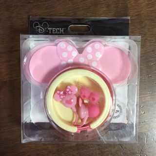 ディズニー(Disney)の新品 ディズニーストア イヤフォン ミニーマウス ケース ミニー スマホ(ヘッドフォン/イヤフォン)