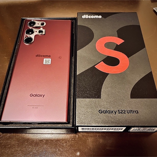 Galaxys22ultra バーガンディ 256 GB docomo 3