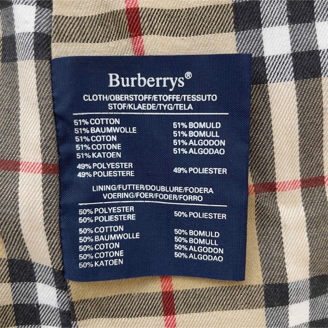 90' Burberrys' ステンカラーコート 英国製 ヴィンテージ 商品の状態