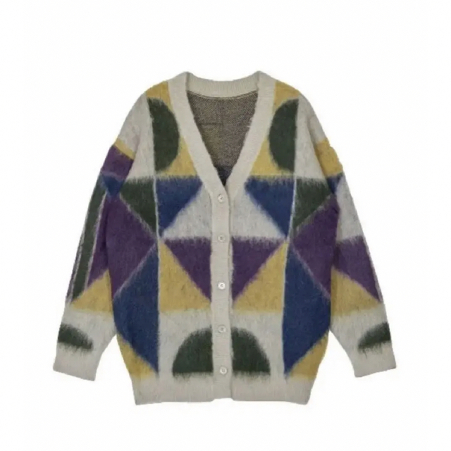 Ameri VINTAGE - ameri COLOR BLOCK OVER KNIT CARDIGANの通販 by なえ ...