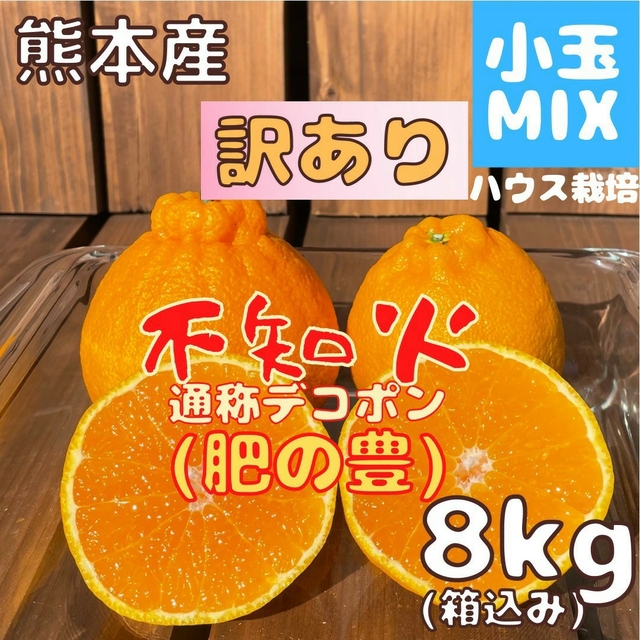 不知火 訳あり 小玉MIX8kg(デコポン) 食品/飲料/酒の食品(フルーツ)の商品写真