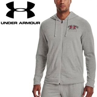 アンダーアーマー(UNDER ARMOUR)の美品　UNDER ARMOUR ライバルテリー フルジップ フーディー　LG(パーカー)