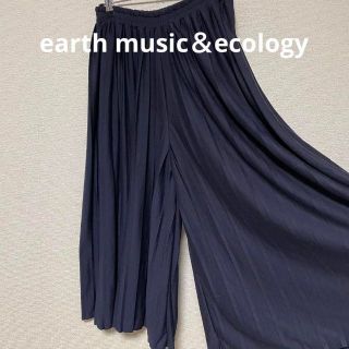 アースミュージックアンドエコロジー(earth music & ecology)の2097アースミュージックアンドエコロジー フレアカジュアルパンツ ゆるプリーツ(カジュアルパンツ)