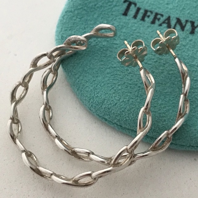 Tiffany ラージインフィニティフープピアス 希少