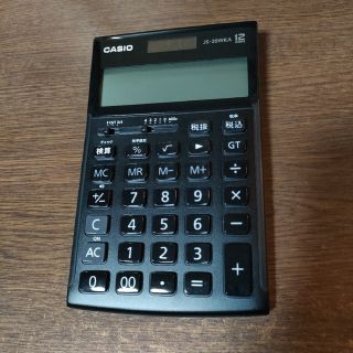 カシオ(CASIO)のCASIO JS-20WKA-BK ジャストタイプ 実務電卓(オフィス用品一般)