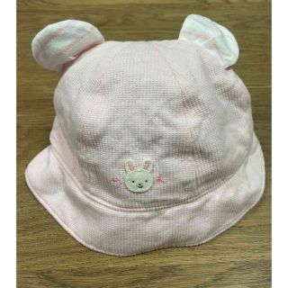 ミキハウス(mikihouse)の【さち3さん専用】ミキハウス　うさぎさんの耳付き帽子とフットマフ(帽子)