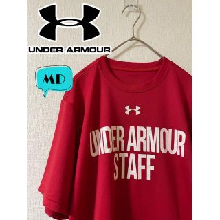 アンダーアーマー(UNDER ARMOUR)のUNDER ARMOUR アンダーアーマー　STAFF TEE 赤　MD 2(ウォーキング)