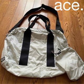 エース(ace.)のace. エース ショルダーバッグ ポーチ付き ホワイト 白 バッグ 2way(ショルダーバッグ)