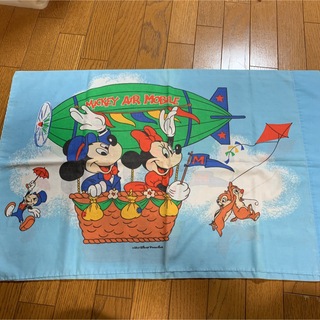 ディズニー(Disney)のヴィンテージ枕カバー　ピローケース　ディズニー　ミッキー(生地/糸)