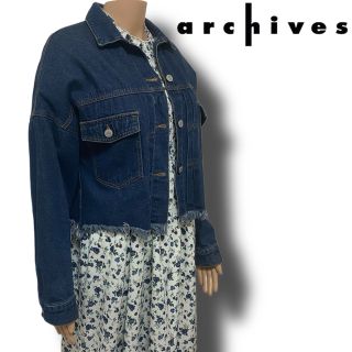 アルシーヴ(archives)の【archives】デニムジャケット ショート丈 Gジャン(Gジャン/デニムジャケット)