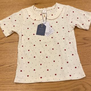 フタフタ(futafuta)のcottoli ハート柄トップス 90 110 バースデイ(Tシャツ/カットソー)