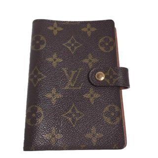 ルイヴィトン(LOUIS VUITTON)のルイヴィトン R20005 手帳カバー ブラウン  LOUIS VUITTON アジェンダPM モノグラム(手帳)