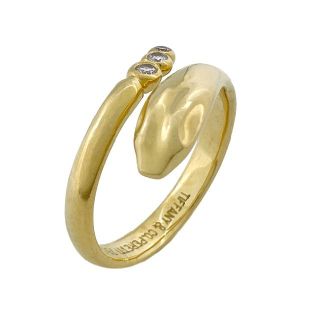 Tiffany & Co. - ティファニー リング スネーク K18 YG ダイヤ エルサ