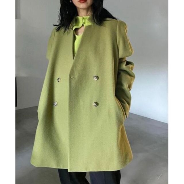 Ameri VINTAGE(アメリヴィンテージ)の完売品 新品 AMERI PUFF SLEEVE WOOL JACKET レディースのジャケット/アウター(ノーカラージャケット)の商品写真