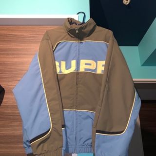 シュプリーム(Supreme)のSupreme S Paneled Track Jacket "Olive"(ナイロンジャケット)