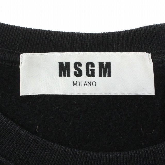 MSGM イタリア製 スウェット トレーナー M 黒 2540MM68 2