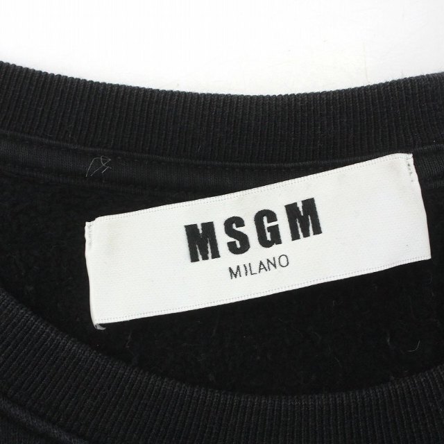 MSGM イタリア製 スウェット トレーナー M 黒 2540MM68 7