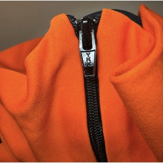 2671 adidas トラックジャケット スウェット/オレンジ×ホワイト XL