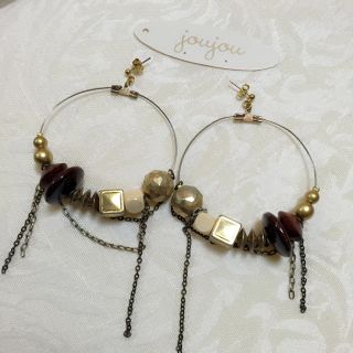 ジュジュ(joujou)のjoujou♡ウッドフープピアス(ピアス)