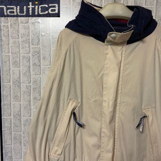 NAUTICA フルジップ コットン マウンテンパーカー M 紫　ビンテージ