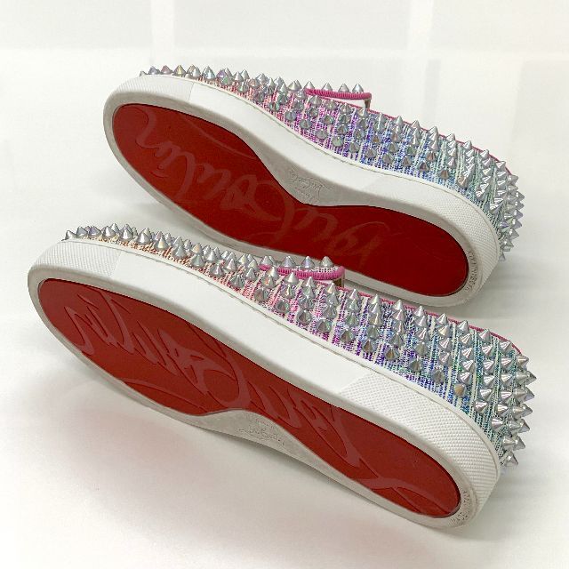 Christian Louboutin(クリスチャンルブタン)の6073 クリスチャンルブタン ローラーボート スパイク スリッポン レディースの靴/シューズ(スリッポン/モカシン)の商品写真