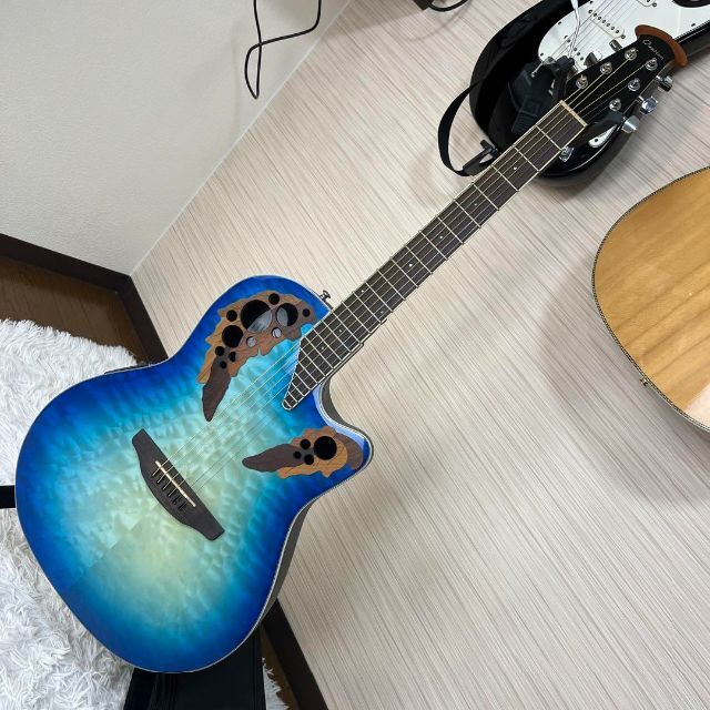 【4768】 Ovation CE48P-RG エレアコ オベーション Blue