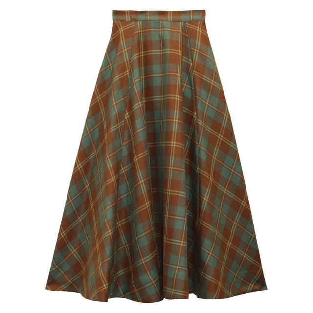 アメリヴィンテージ　EVELYN CHECK FLARE SKIRT