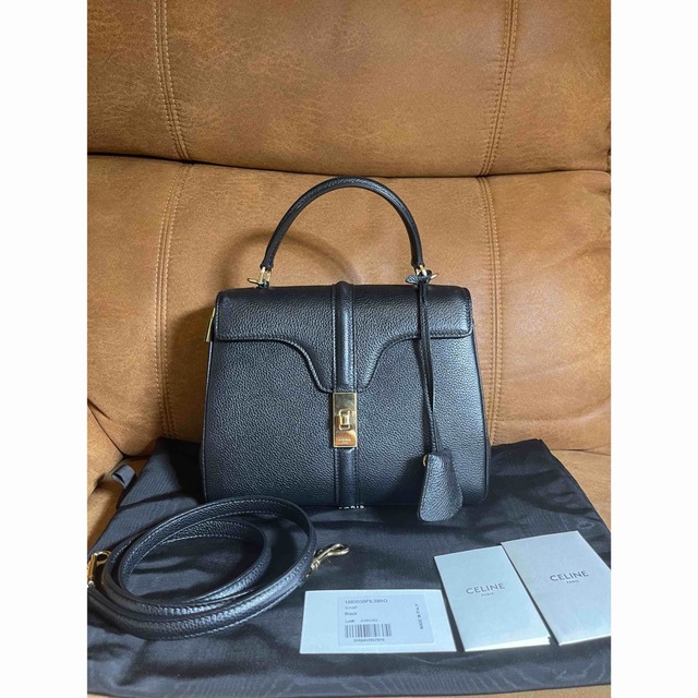 CELINE セリーヌスモール 16 セーズ グレインドカーフスキン ブラック | フリマアプリ ラクマ CELINE セリーヌスモール 16 セーズ グレインドカーフスキン ブラック | フリマアプリ ラクマ
