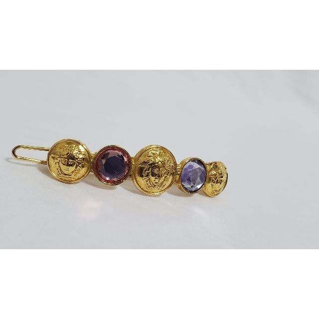 Gianni Versace - 正規 レア ヴェルサーチ メデューサロゴ ストーン 5