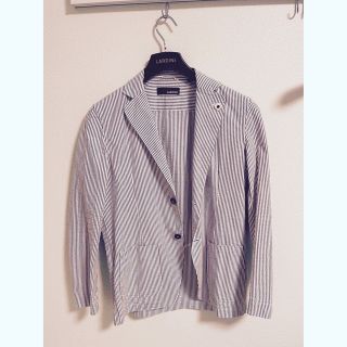 ラルディーニ(LARDINI)の☆期間限定値下げ☆ラルディーニLARDINI、シャツジャケット、ストライプ(テーラードジャケット)