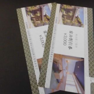 トーセイ 株主優待 宿泊割引券 6000円(宿泊券)