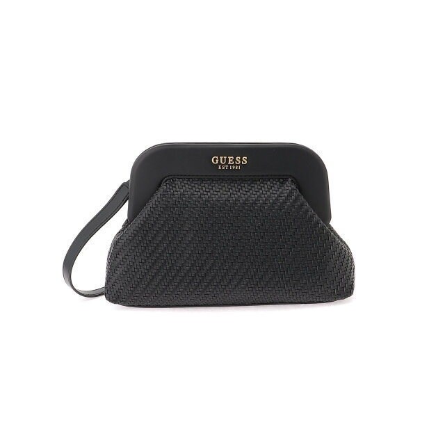 GUESS(ゲス)の【ブラック(BLA)】GUESS クラッチバッグ (W)ABEY Frame Clutch レディースのバッグ(クラッチバッグ)の商品写真