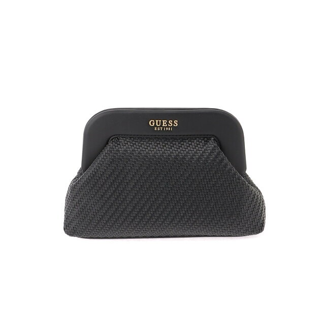 GUESS(ゲス)の【ブラック(BLA)】GUESS クラッチバッグ (W)ABEY Frame Clutch レディースのバッグ(クラッチバッグ)の商品写真