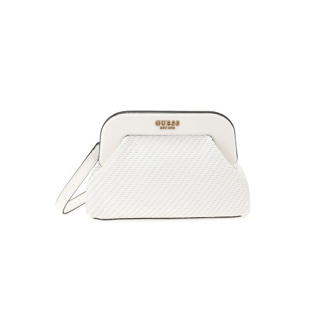 GUESS(ゲス)の【ホワイト(WHI)】GUESS クラッチバッグ (W)ABEY Frame Clutch レディースのバッグ(クラッチバッグ)の商品写真