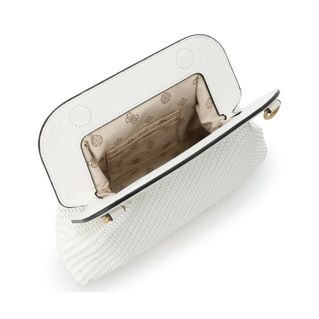 GUESS(ゲス)の【ホワイト(WHI)】GUESS クラッチバッグ (W)ABEY Frame Clutch レディースのバッグ(クラッチバッグ)の商品写真