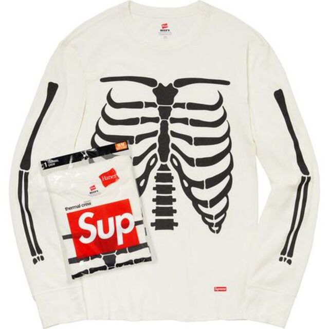 【XL】supreme hanes bones thermal crew