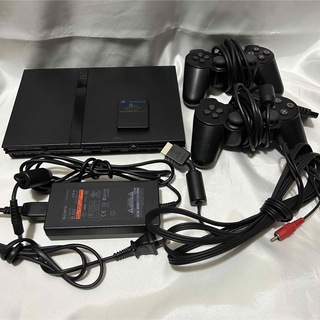 プレイステーション2(PlayStation2)のPS2 SCPH-70000 本体一式　デュアルショック2 メモリ まとめ売り(家庭用ゲーム機本体)