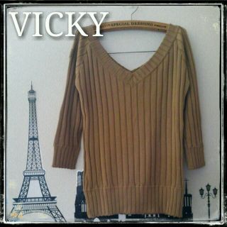 ビッキー(VICKY)のVICKY Vﾈｯｸﾘﾌﾞﾆｯﾄ(ニット/セーター)