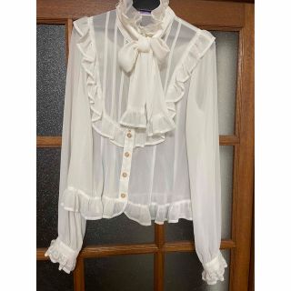 アンジェリックプリティー(Angelic Pretty)の立ち襟　シフォンブラウス(シャツ/ブラウス(長袖/七分))