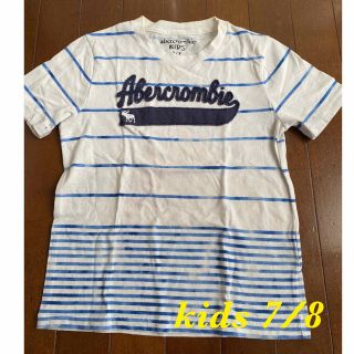 アバクロンビーアンドフィッチ(Abercrombie&Fitch)のアバクロンビーフィッチ　半袖ボーダーTシャツ　サイズ7/8(Tシャツ/カットソー)