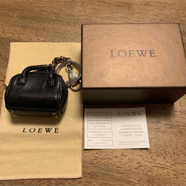 LOEWE ロエベ アマソナ型 キーホルダー キーリング チャーム 無料発送