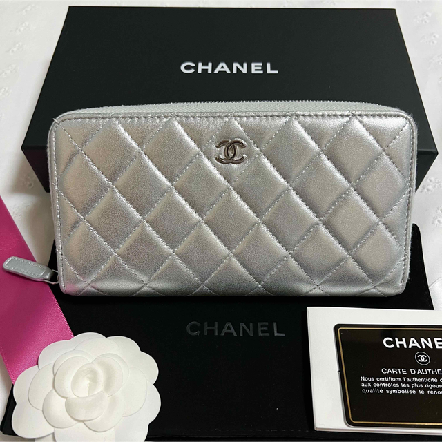 カード入れ⇒8箇所専用★CHANEL★31番台★美品 ラウンドジップ 長財布 シャネル