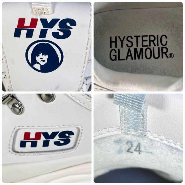 HYSTERIC GLAMOUR(ヒステリックグラマー)のヒステリックグラマー　ダッド スニーカー　厚底　ロゴ　ヒス ガール　ホワイト　白 レディースの靴/シューズ(スニーカー)の商品写真