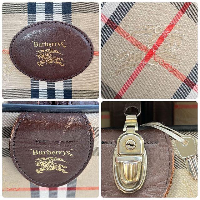 BURBERRY(バーバリー)のバーバリー/BURBERRY ボストンバッグ　ノバチェック　大容量　旅行　ホース メンズのバッグ(ボストンバッグ)の商品写真