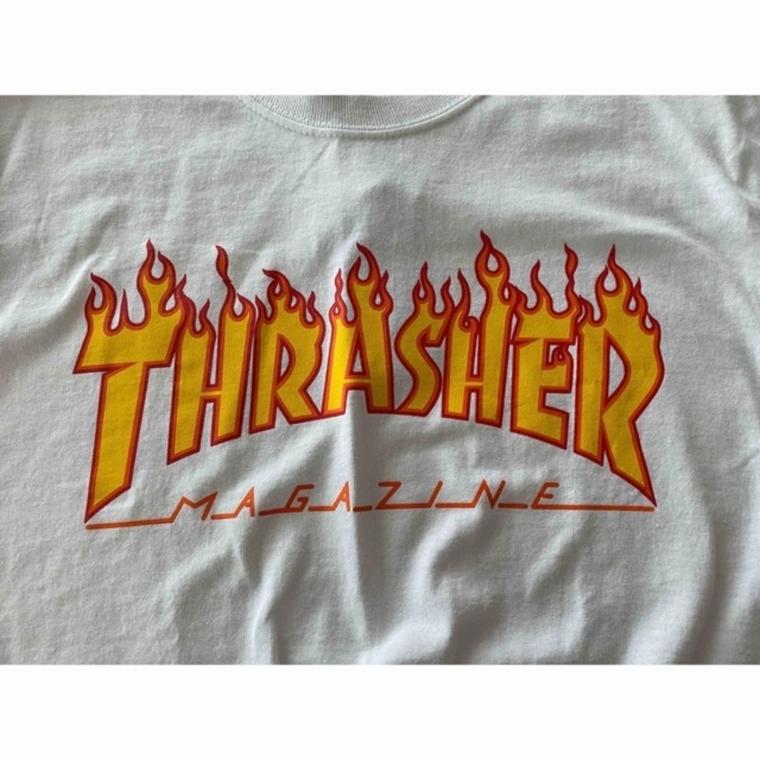 THRASHER(スラッシャー)の新品 スラッシャー ファイヤーパターン ロゴ プリント ストリート スケーター メンズのトップス(Tシャツ/カットソー(半袖/袖なし))の商品写真