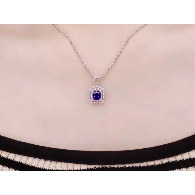 天然 ロイヤルブルーサファイア ダイヤ  ペンダントトップ1.23ct ¥